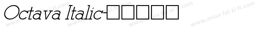 Octava Italic字体转换